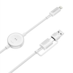[C] Cáp 2 in 1 Wiwu Titanlink Lightning + Apple Watch