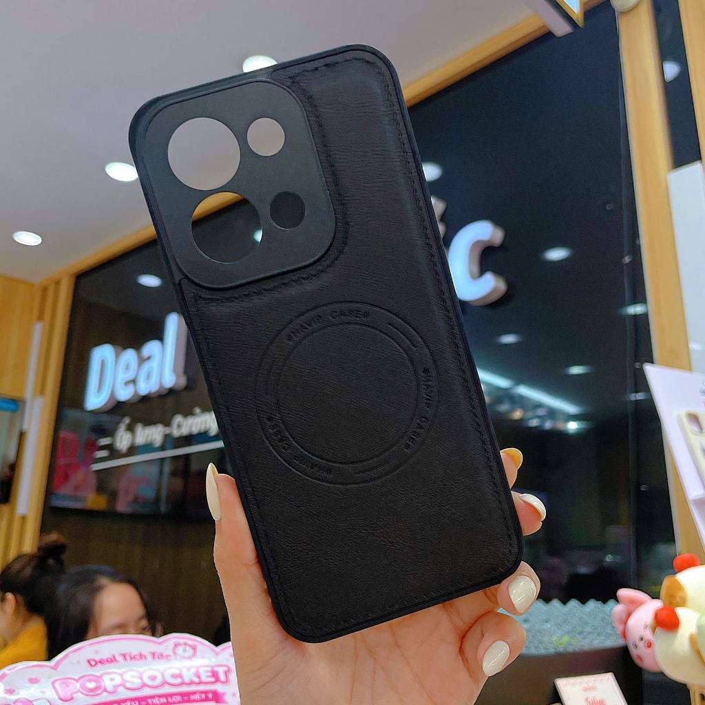 ** Ốp Oppo A6 Pro giả da may viền Havip case