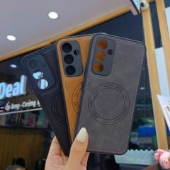 ** Ốp Samsung A54 giả da may viền Havip case