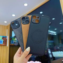 ** Ốp iPhone 15 Plus giả da may viền Havip case