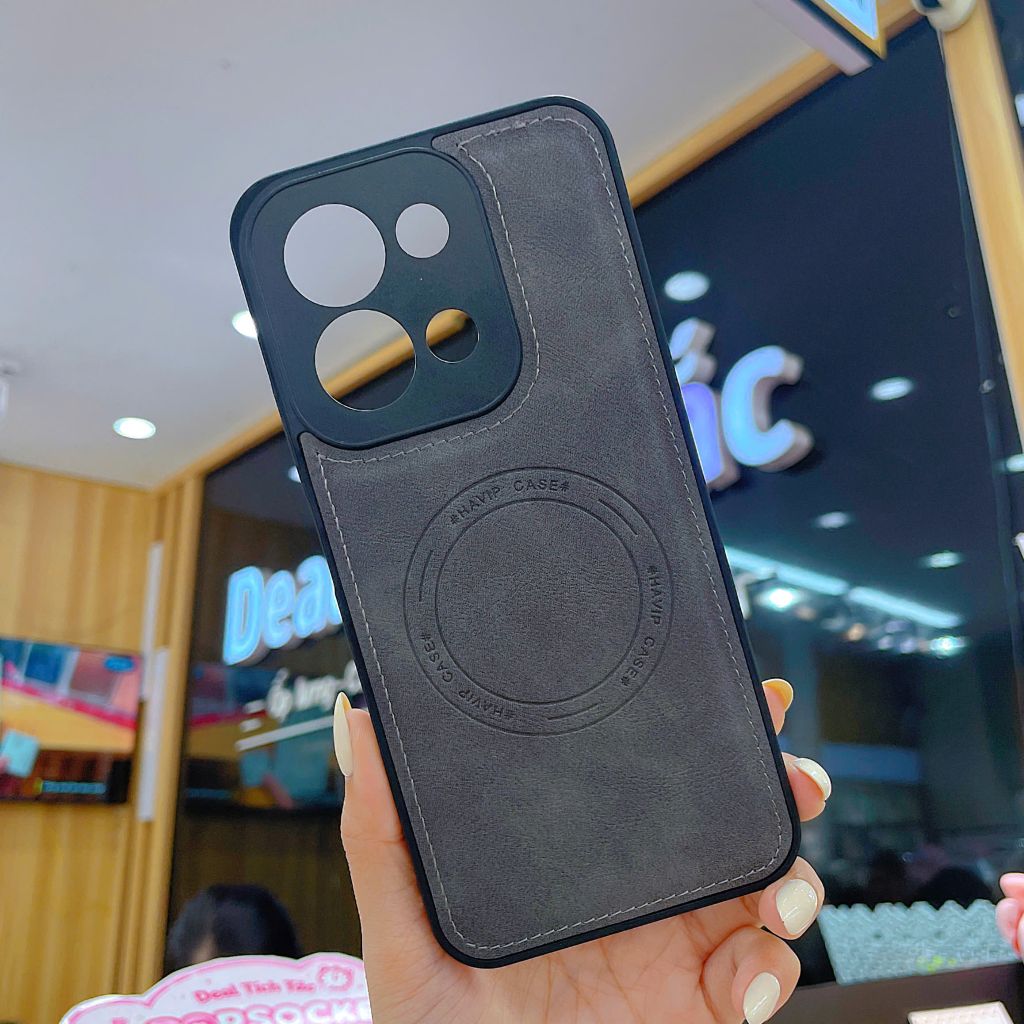 ** Ốp Xiaomi Redmi 15C 5G giả da may viền Havip case