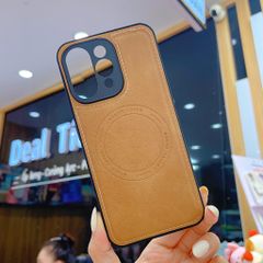** Ốp Reno 15F giả da may viền Havip case