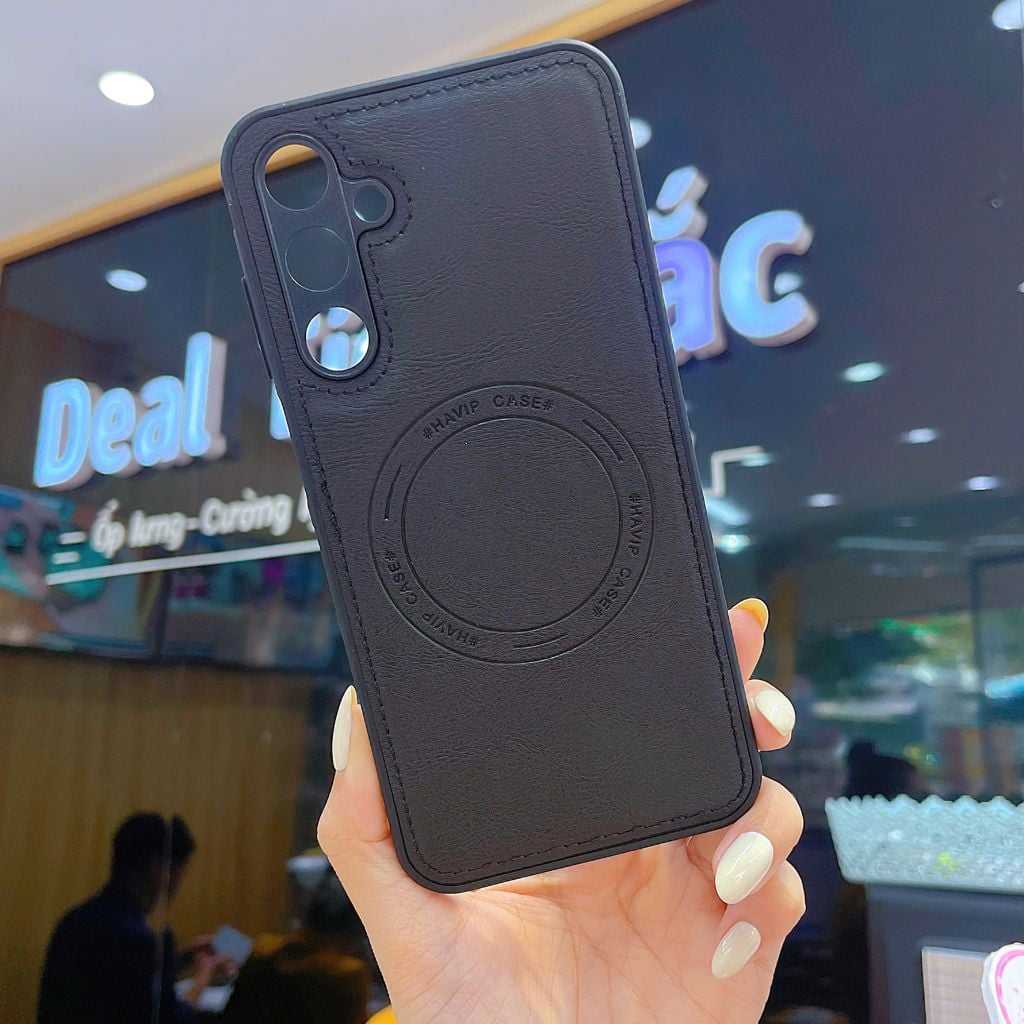 ** Ốp Samsung A37 giả da may viền Havip case