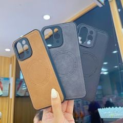 ** Ốp Reno 15F giả da may viền Havip case