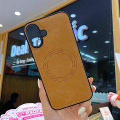 ** Ốp iPhone 16 Plus giả da may viền Havip case