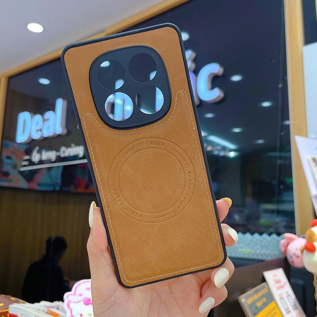 ** Ốp Xiaomi Redmi Note 15 4G giả da may viền Havip case