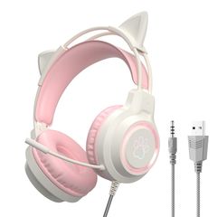 ** Headphone dây G35 tai mèo có Led