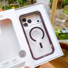 [C] ** Ốp iPhone 17 Pro Max/18 Pro Max Cooyee Dual lưng trong magsafe viền màu