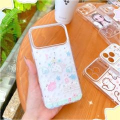 ** Ốp iPhone 17 Pro Max/18 Pro Max lưng cứng trắng ngôi sao/nốt nhạc