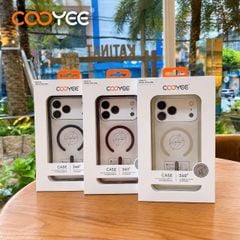 [C] ** Ốp iPhone 17 Pro Max/18 Pro Max Cooyee Dual lưng trong magsafe viền màu