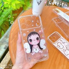 Ốp iPhone 17 Pro/18 Pro dẻo trong cô gái mắt to cánh bướm Shining Girl