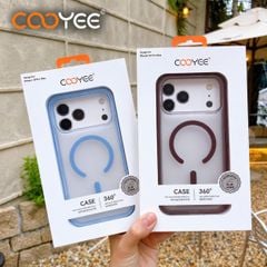 [C] ** Ốp iPhone 17 Pro Max/18 Pro Max Cooyee Soft Feel lưng nhám magsafe viền màu