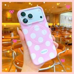 ** Ốp iPhone 17 Pro Max lưng cứng magsafe chấm bi