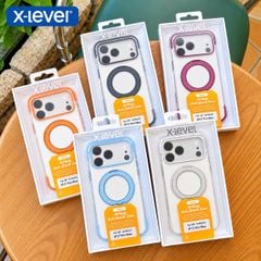 [C] ** Ốp iPhone 17 Pro Max/18 Pro Max X-Level Airbag lưng nhám kệ xoay 360 độ