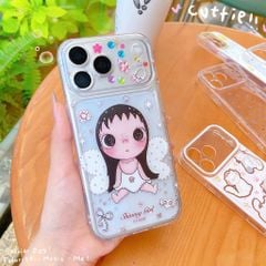 Ốp iPhone 17 Pro/18 Pro dẻo trong cô gái mắt to cánh bướm Shining Girl