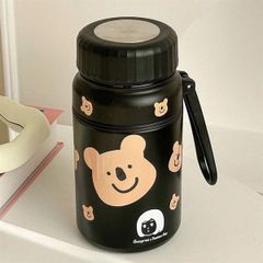 ** Bình giữ nhiệt Gấu Nâu nền đen 1000ml