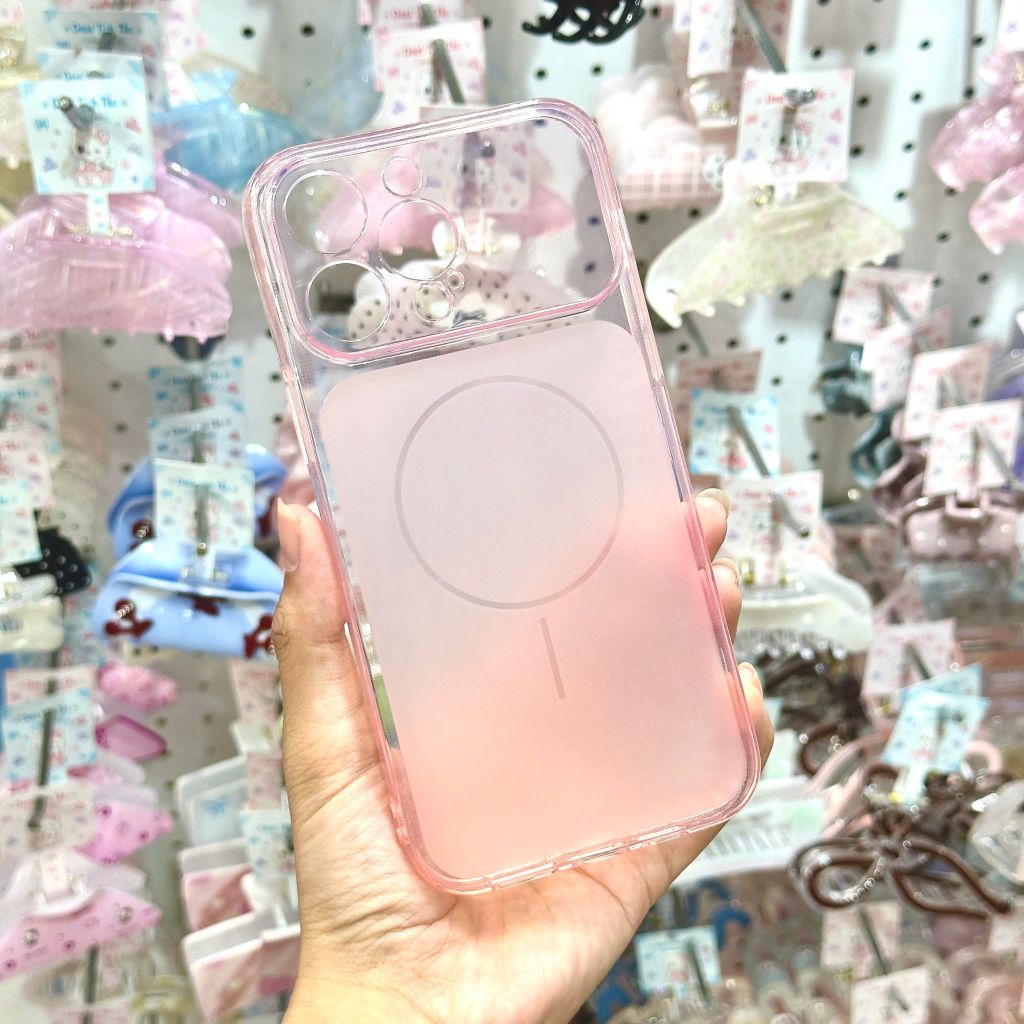 Ốp iPhone 14 Pro độ 17 dẻo lưng nhám vòng viền trong