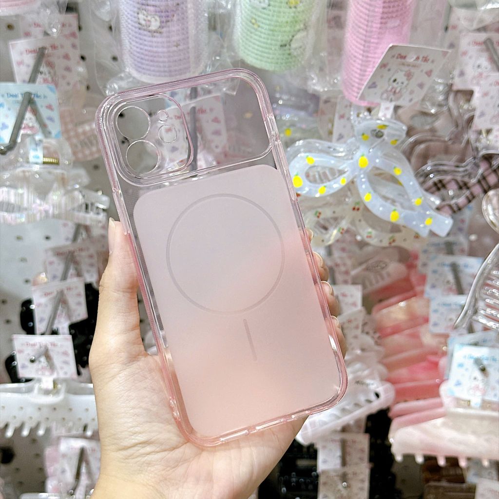 Ốp iPhone 14 Pro Max độ 17 dẻo lưng nhám vòng viền trong
