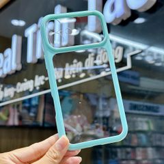 [C] ** Ốp iPhone 16 6.1 lưng trong cứng viền màu Acrylic