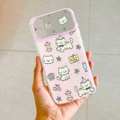 ** Ốp iPhone 16 Plus phối camera mèo Try everything
