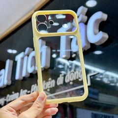 [C] ** Ốp iPhone 16 Plus lưng trong cứng viền màu Acrylic