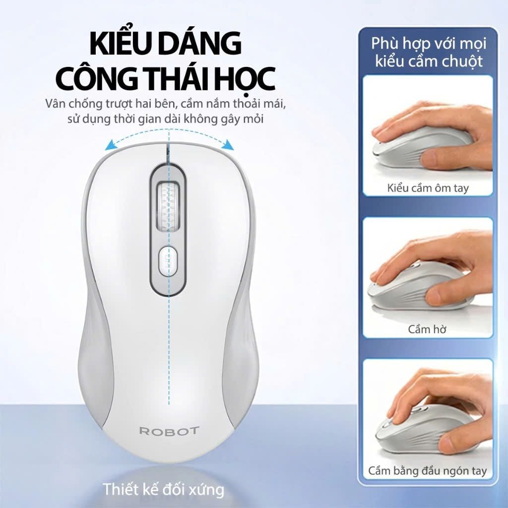 [C] Chuột không dây + Bluetooth Robot M365