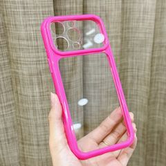 [C] ** Ốp iPhone 16 Pro Max lưng trong cứng viền màu Acrylic