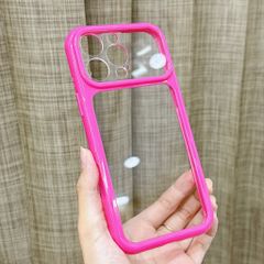 [C] ** Ốp iPhone 14 Pro Max lưng trong cứng viền màu Acrylic