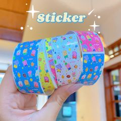 ** Cuộn sticker hình thú mini heo Peppa