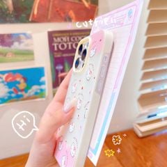 ** Ốp iPhone 12 Pro Max/13 Pro Max 2 lớp nhiều mặt Kitty cài hoa nền vàng