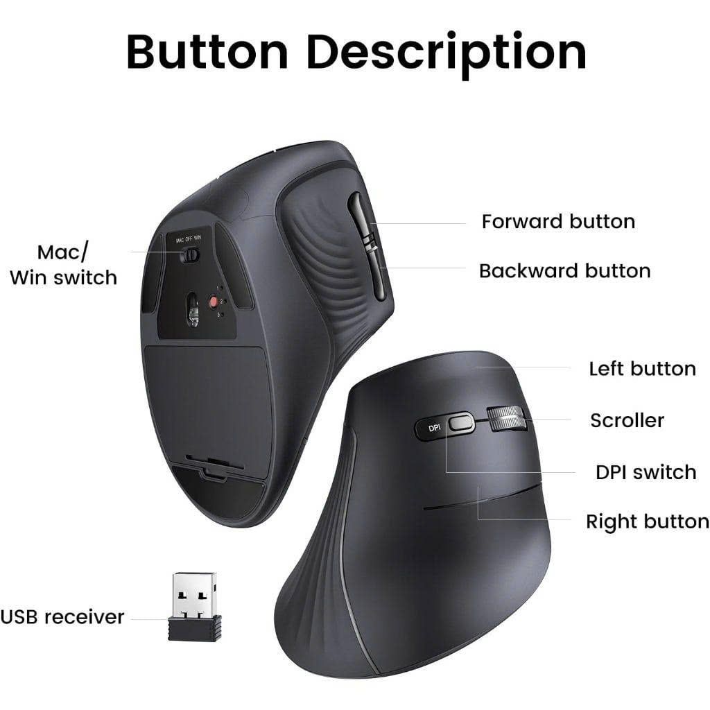[C] ** Chuột không dây + BT Ugreen 25444 Silent