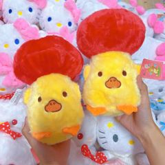 ** GẤU BÔNG CÂY NẤM ĐỎ THÂN VÀNG 25CM