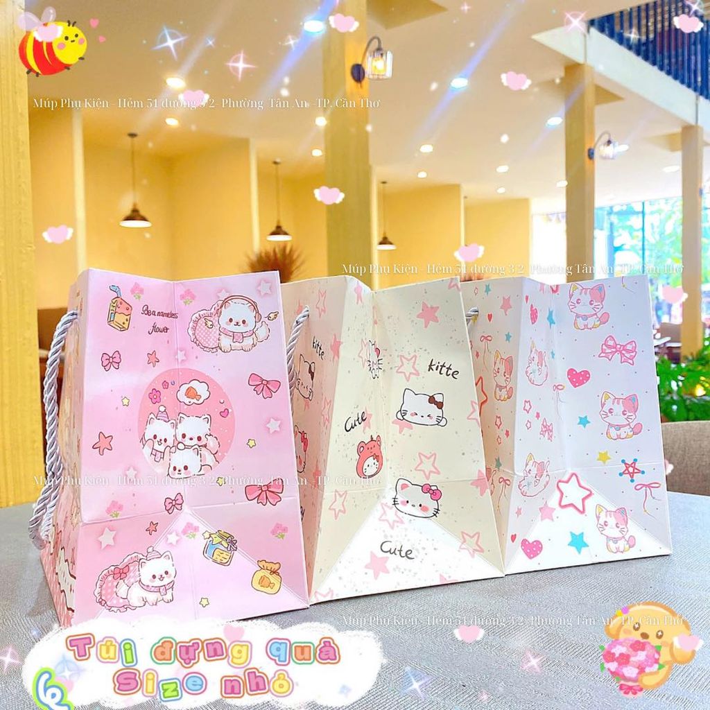 ** Túi giấy size nhỏ nhiều hình
