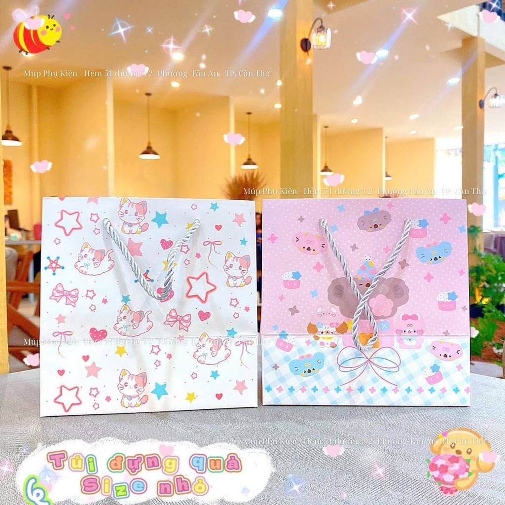 ** Túi giấy size nhỏ nhiều hình