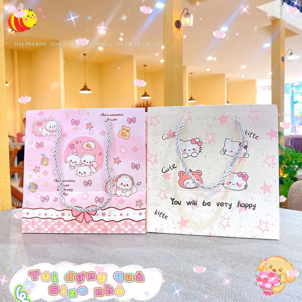 ** Túi giấy size nhỏ nhiều hình