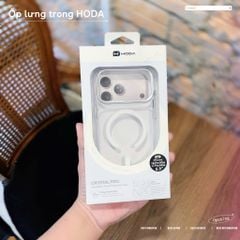 [C] ** Ốp iPhone 17 Pro Max Hoda Crystal Ultra trong lưng kính magsafe