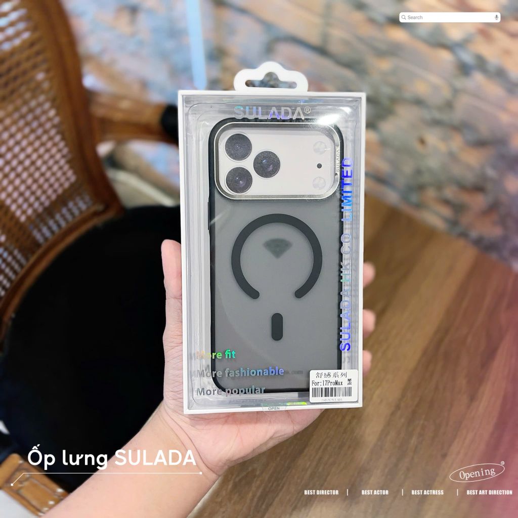 [C] ** Ốp iPhone 17 Pro Max Sulada nhám Magsafe