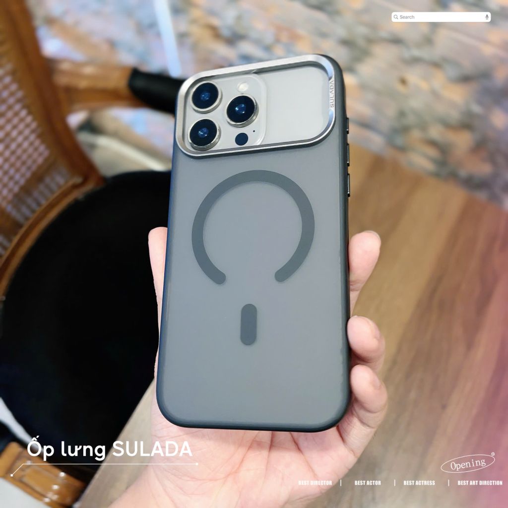 [C] ** Ốp iPhone 17 Pro Max Sulada nhám Magsafe