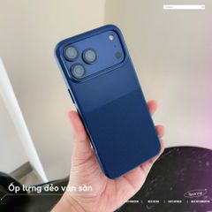 [C] ** Ốp iPhone 17 Pro vân sần lót nỉ