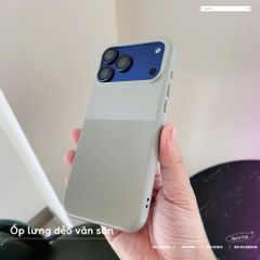 [C] ** Ốp iPhone 17 Pro vân sần lót nỉ