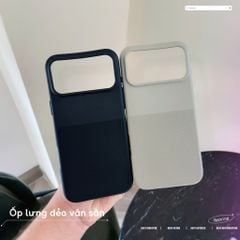 [C] ** Ốp iPhone 17 Pro vân sần lót nỉ
