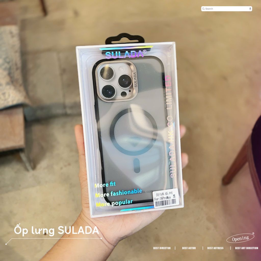 [C] ** Ốp iPhone 15 Pro Max Sulada nhám Magsafe
