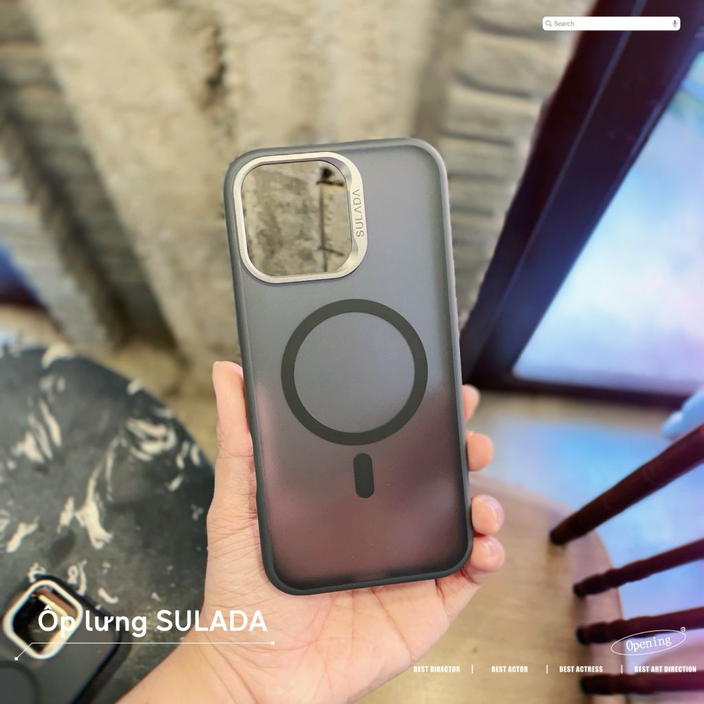 [C] ** Ốp iPhone 16 Pro Max Sulada nhám Magsafe