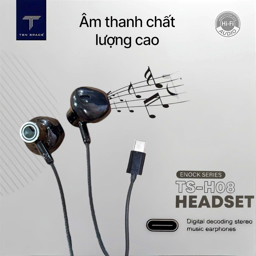 Tai nghe dây TS H08 cổng C