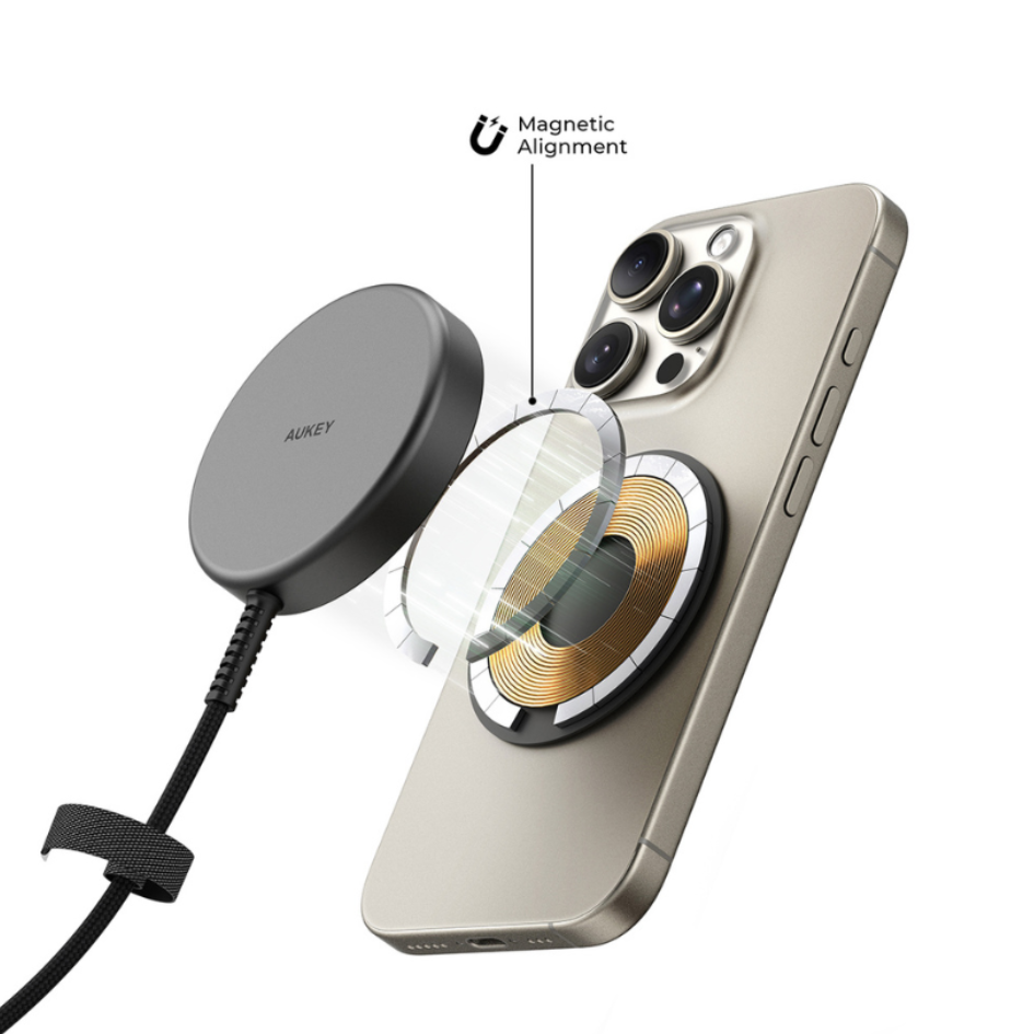 [C] ** Đế sạc không dây Aukey LC-MC11 Qi2.2 25W
