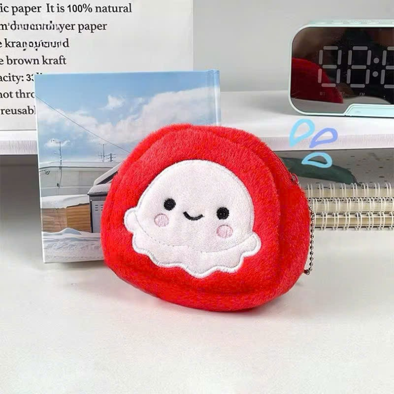 ** Móc khóa ví đỏ con ma cute