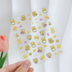 ** Sticker dán mini mèo con/bướm/thỏ/cún con (7k/tờ)