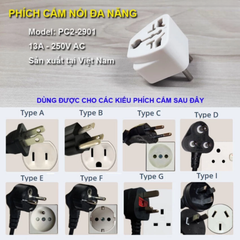 ** Phích chuyển đa năng 2 ra 3 PC2-2901