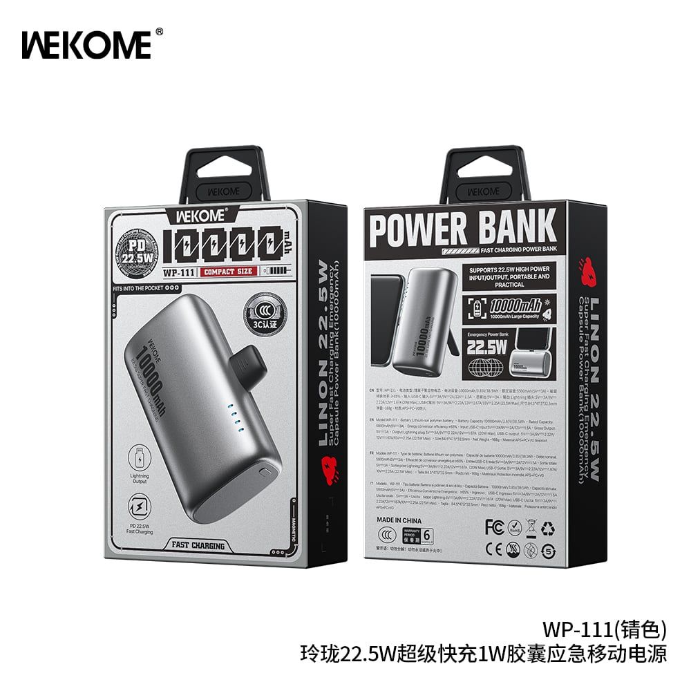 ** PDP Wekome WP111 10.000mAh 22.5W cổng IP