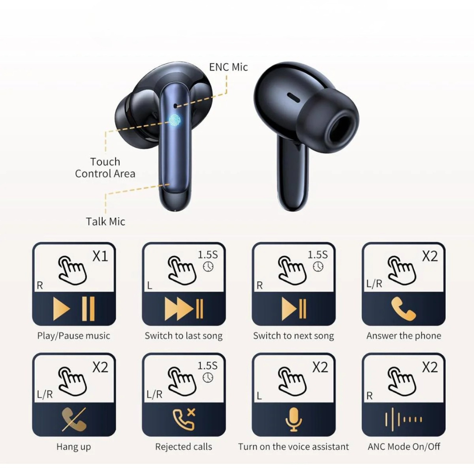 Tai nghe Bluetooth MCDODO HP330 N2 ANC +ENC